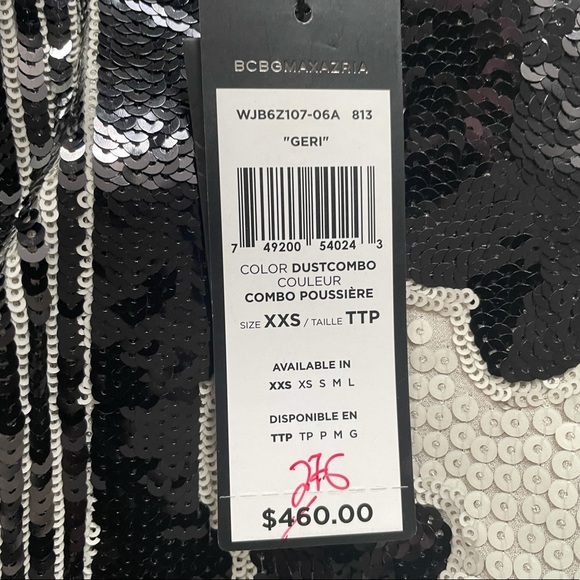 NWT - BCBG Maxazaria - Geri Sequin Dress - XXS - Picture 15 of 15